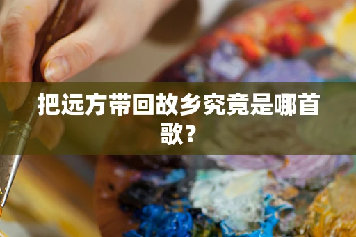 把远方带回故乡究竟是哪首歌？