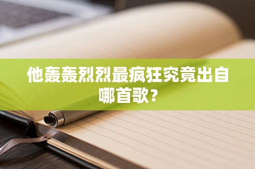 他轰轰烈烈最疯狂究竟出自哪首歌？