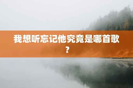 我想听忘记他究竟是哪首歌？