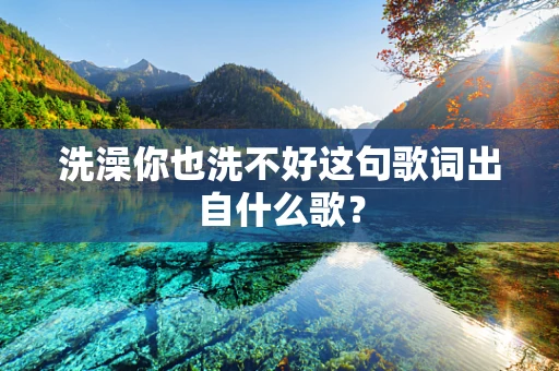 洗澡你也洗不好这句歌词出自什么歌？