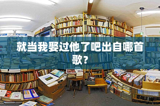 就当我娶过他了吧出自哪首歌？