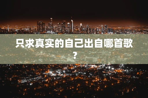 只求真实的自己出自哪首歌？