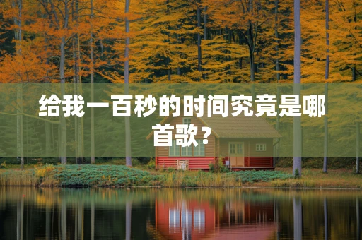 给我一百秒的时间究竟是哪首歌？