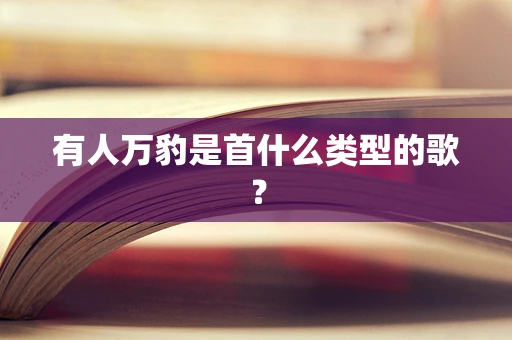 有人万豹是首什么类型的歌？