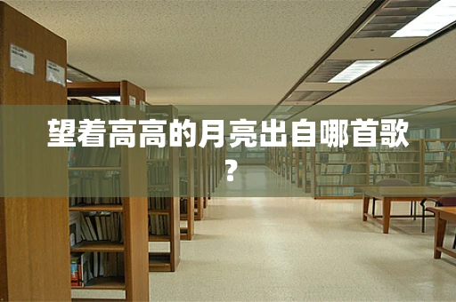 望着高高的月亮出自哪首歌？