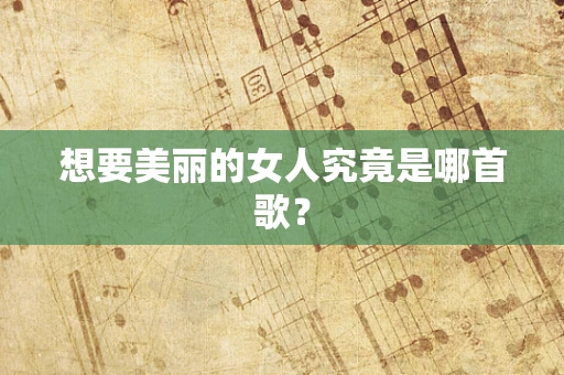 想要美丽的女人究竟是哪首歌？