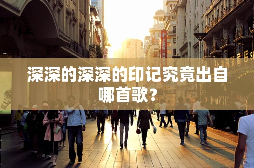 深深的深深的印记究竟出自哪首歌？