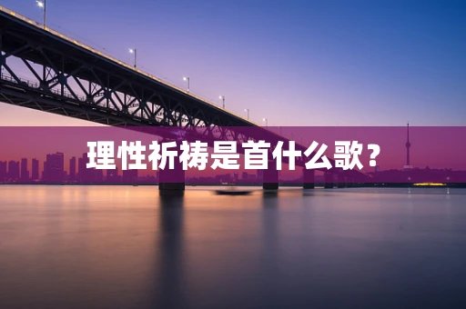 理性祈祷是首什么歌？