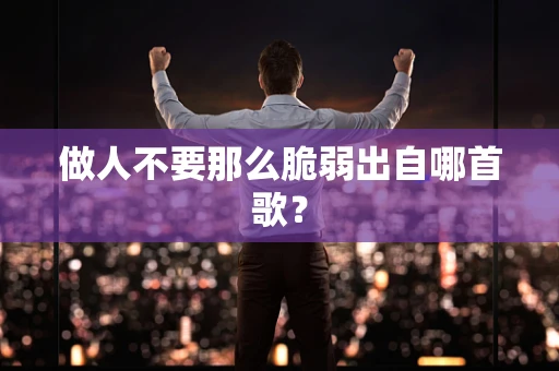 做人不要那么脆弱出自哪首歌？