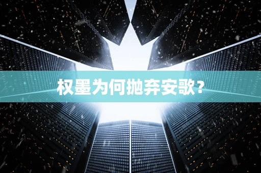 权墨为何抛弃安歌？