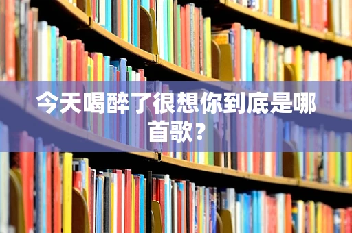 今天喝醉了很想你到底是哪首歌？