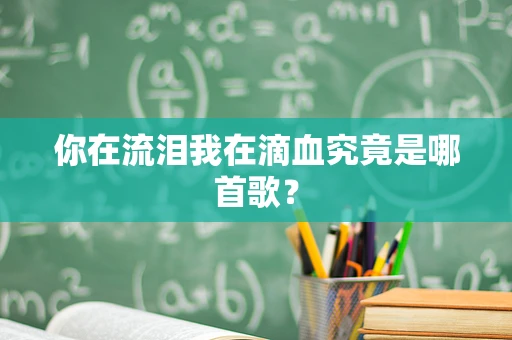 你在流泪我在滴血究竟是哪首歌？