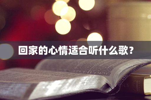回家的心情适合听什么歌？