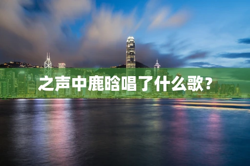 之声中鹿晗唱了什么歌？