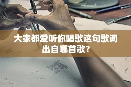大家都爱听你唱歌这句歌词出自哪首歌？
