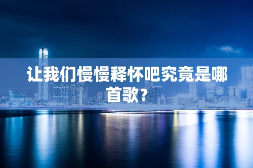让我们慢慢释怀吧究竟是哪首歌？