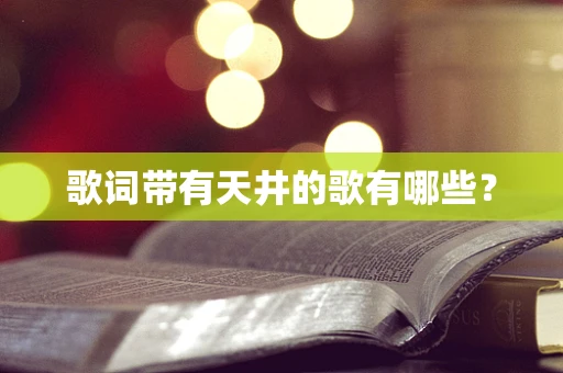 歌词带有天井的歌有哪些？