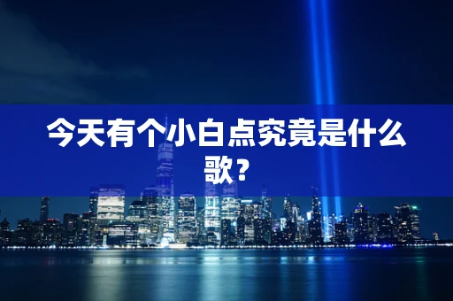 今天有个小白点究竟是什么歌？