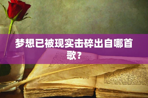 梦想已被现实击碎出自哪首歌？