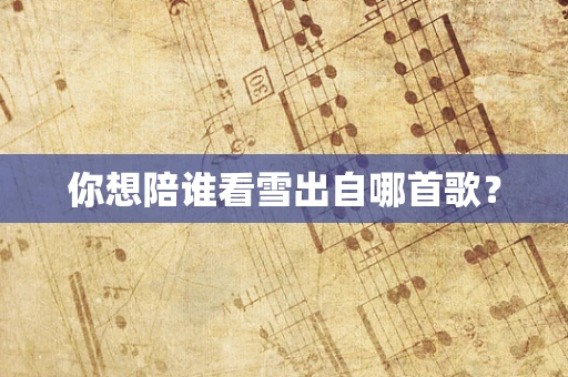 你想陪谁看雪出自哪首歌？