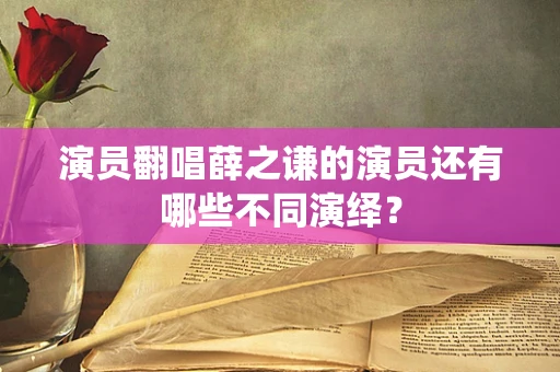 演员翻唱薛之谦的演员还有哪些不同演绎？