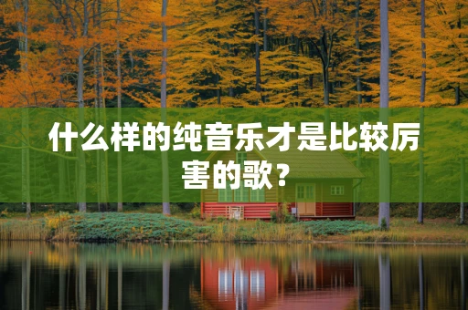 什么样的纯音乐才是比较厉害的歌？