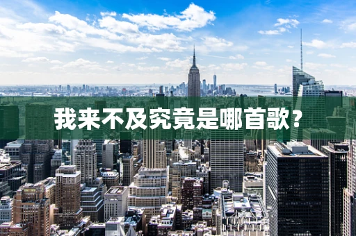 我来不及究竟是哪首歌？