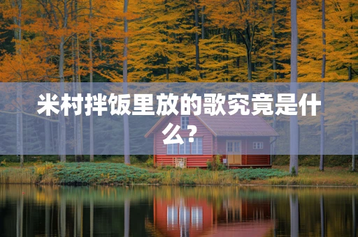 米村拌饭里放的歌究竟是什么？