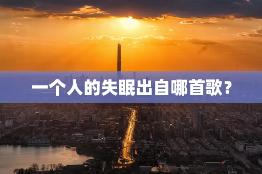 一个人的失眠出自哪首歌？