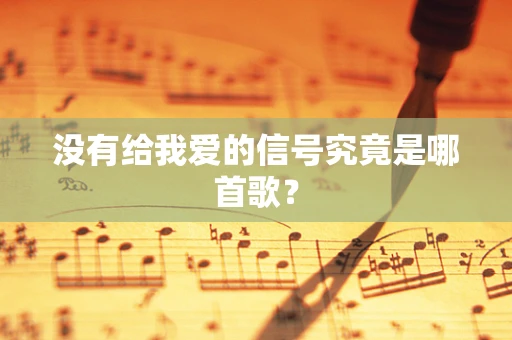 没有给我爱的信号究竟是哪首歌？