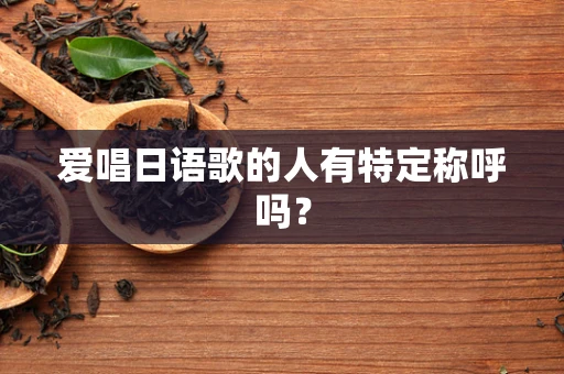 爱唱日语歌的人有特定称呼吗？