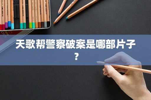 天歌帮警察破案是哪部片子？