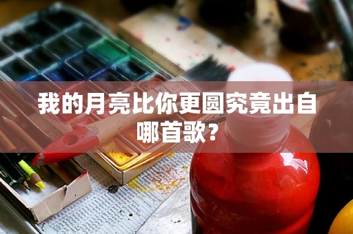 我的月亮比你更圆究竟出自哪首歌？