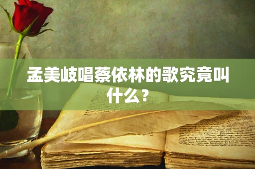 孟美岐唱蔡依林的歌究竟叫什么？