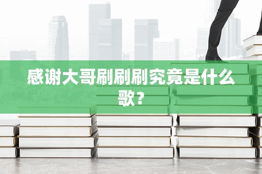 感谢大哥刷刷刷究竟是什么歌？