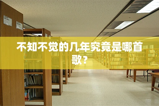 不知不觉的几年究竟是哪首歌？