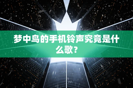 梦中鸟的手机铃声究竟是什么歌？