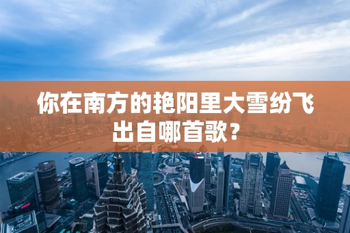 你在南方的艳阳里大雪纷飞出自哪首歌？