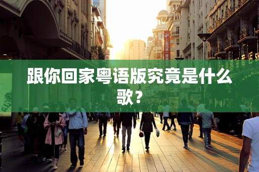 跟你回家粤语版究竟是什么歌？