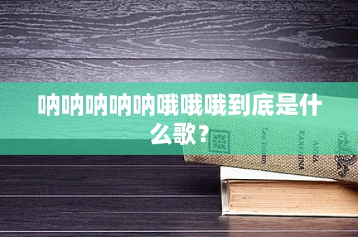 呐呐呐呐呐哦哦哦到底是什么歌？