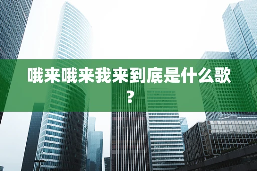 哦来哦来我来到底是什么歌？