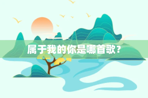 属于我的你是哪首歌？