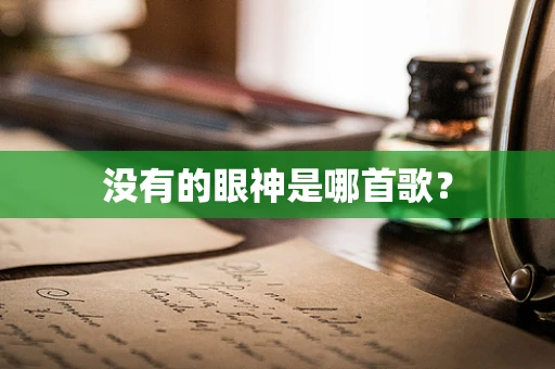 没有的眼神是哪首歌？