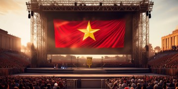 放国际歌该搭配什么背景合适呢？